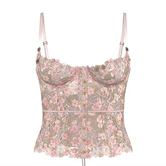 New!Victoria's Secret Atelier‎ Enchanted Garden Corset - Picture 4 of 12